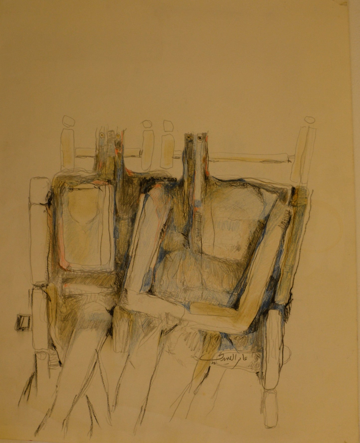 Amir Al-Obaydi Iraq - Untitled 6 1999 original artwork available at marsoum art collective