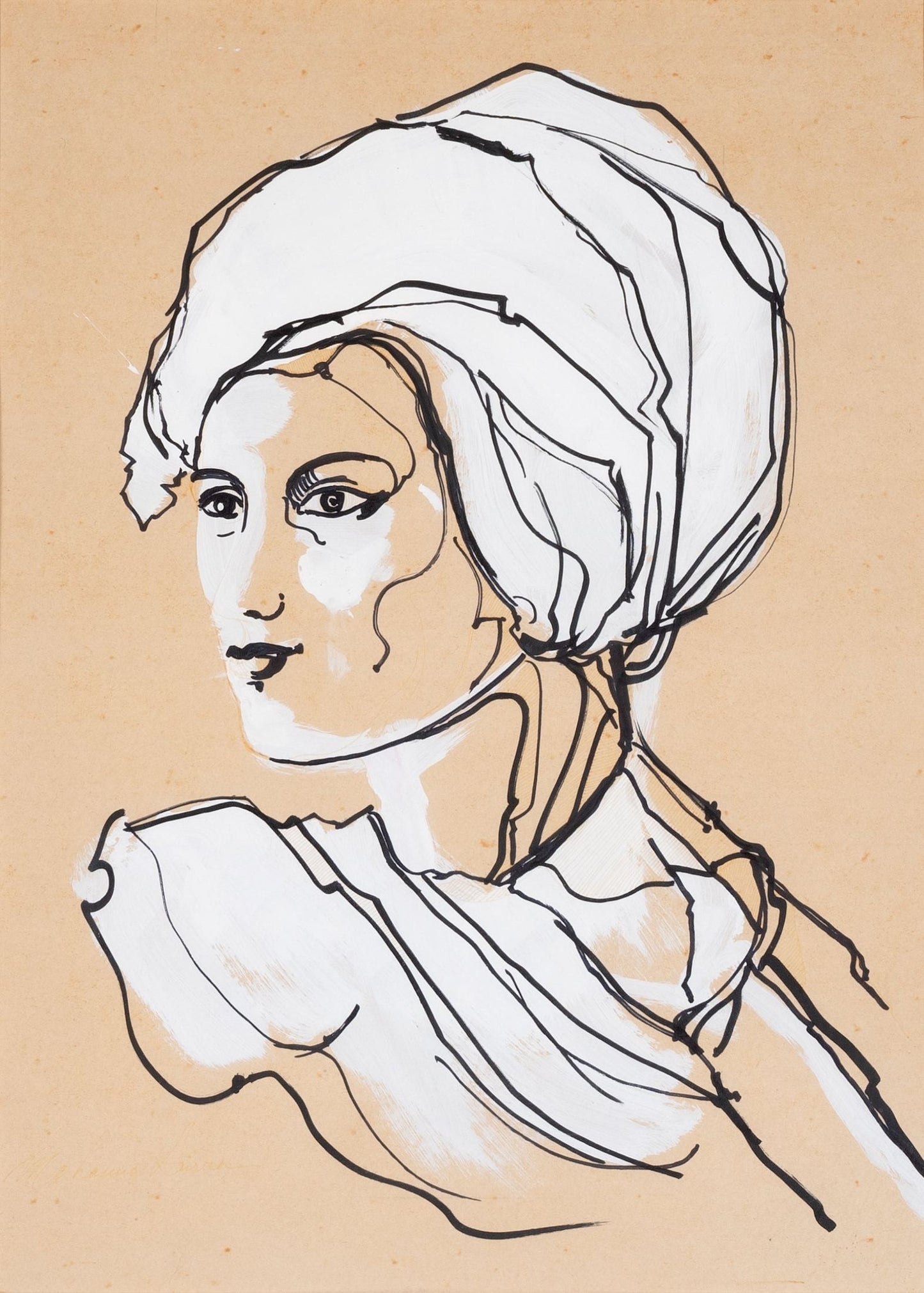 Muhanna Durra Jordan ∙ Untitled 6 c. 1980 original artwork available at marsoum art collective