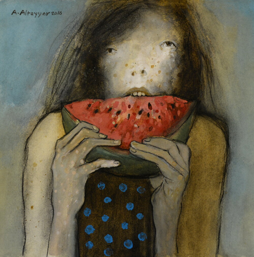 Amjad Altayyar Iraq/Sweden - Sophistication 2016 original artwork available at marsoum art collective