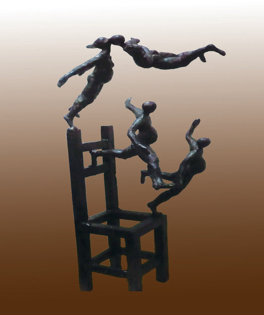 Ayad Al-Qaraghulli Iraq - Falling Up original artwork available at marsoum art collective