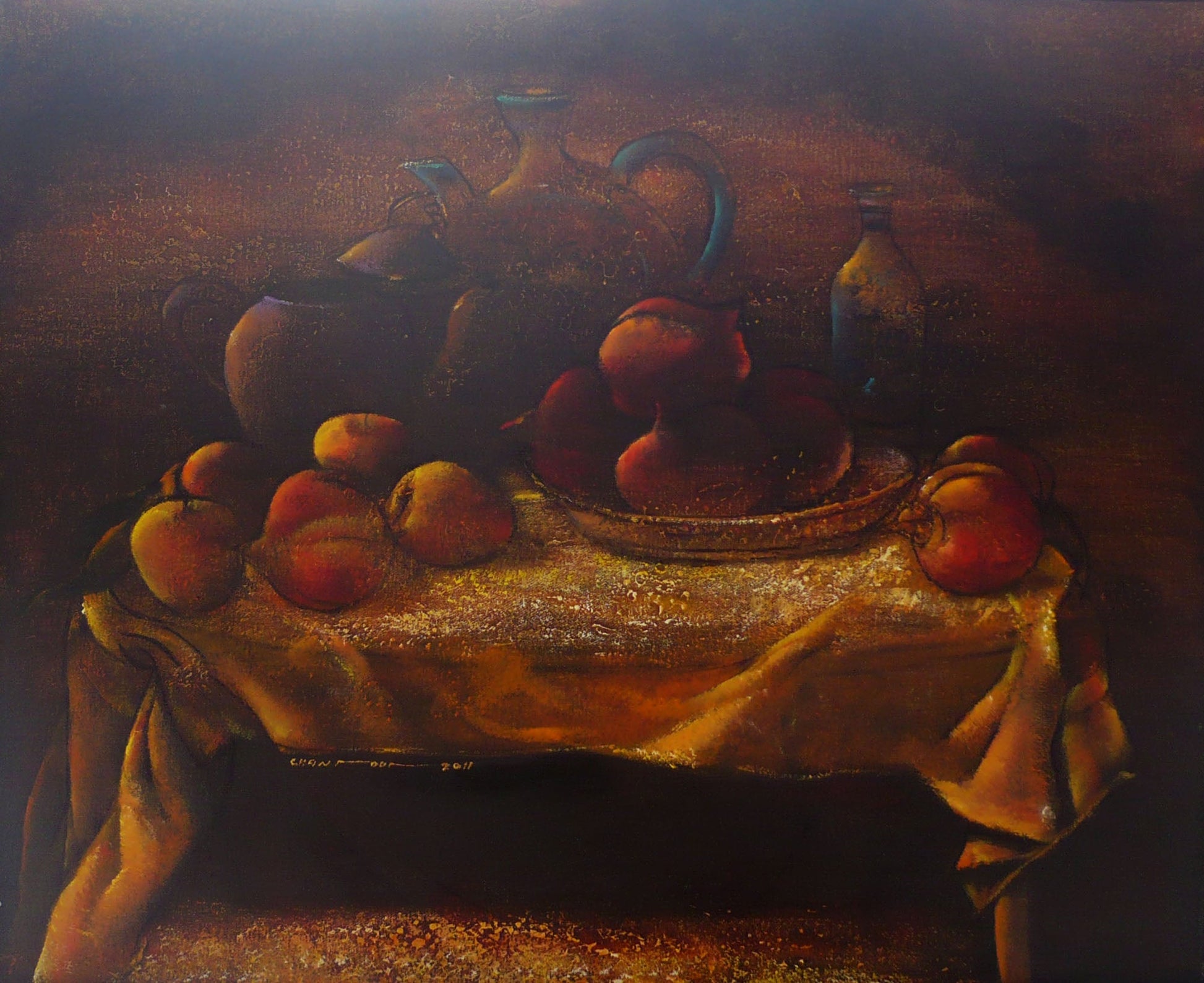 Hammoud Chantout Syria/France - 1 طبيعه صامته original artwork available at marsoum art collective