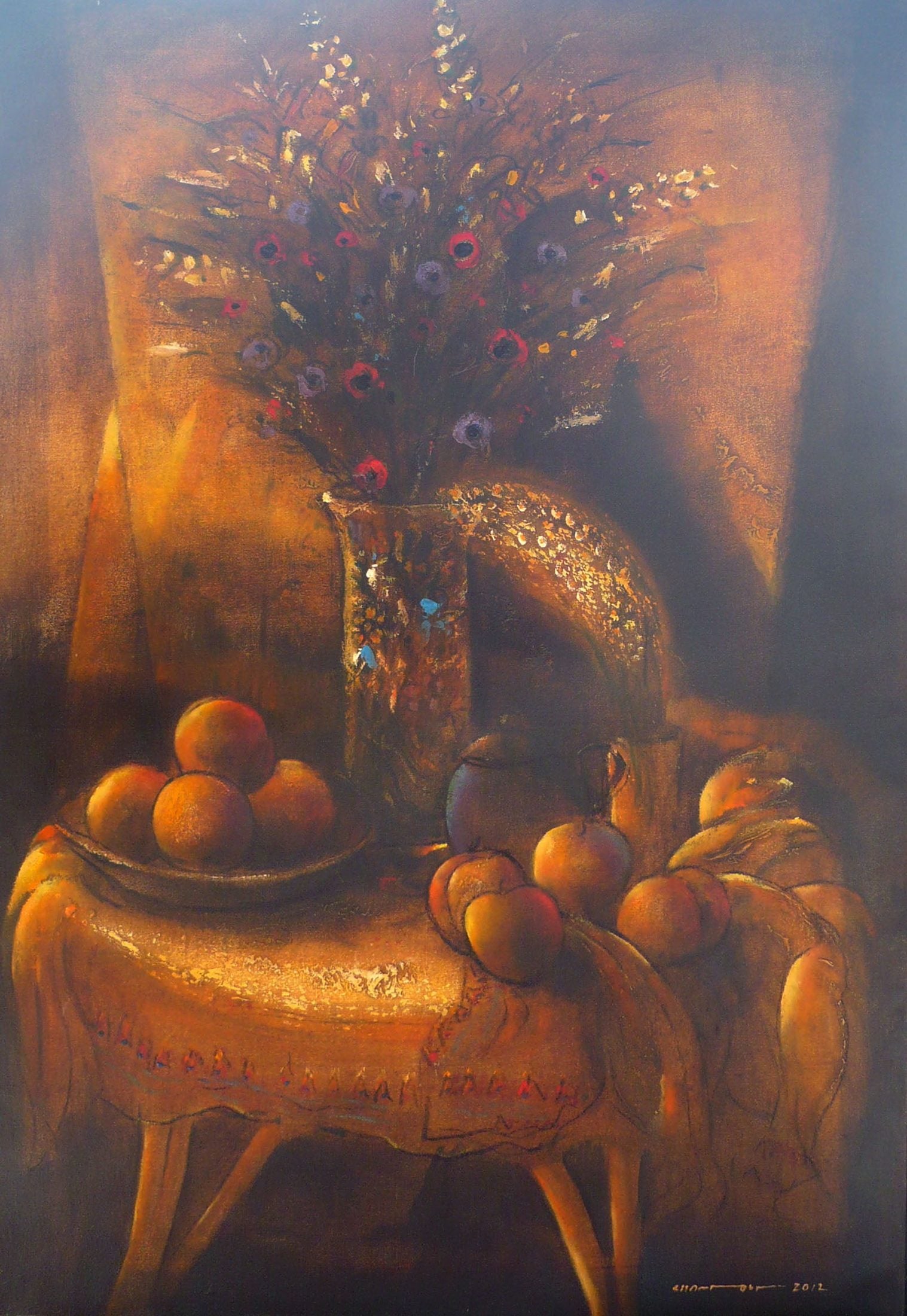 Hammoud Chantout Syria/France - 4 طبيعه صامته original artwork available at marsoum art collective