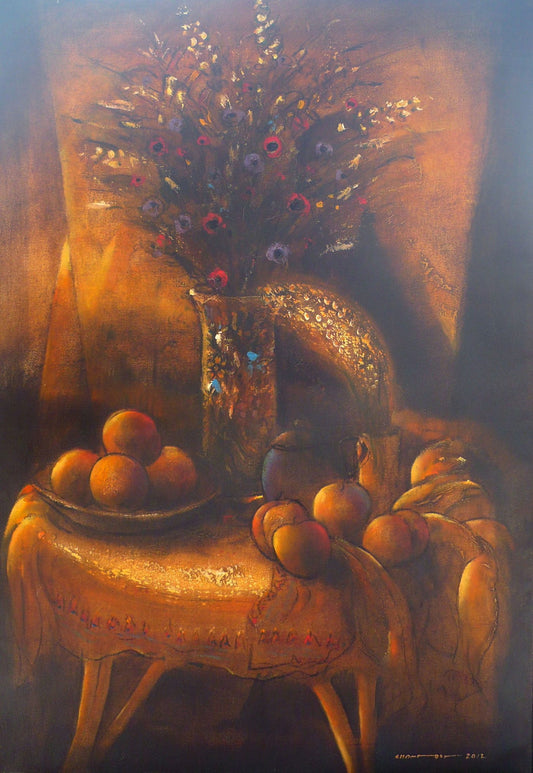 Hammoud Chantout Syria/France - 4 طبيعه صامته original artwork available at marsoum art collective